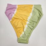 l*space L* Frenchi Bikini Bottom in Tie Dye Purple Yellow Green Size Small Photo 1