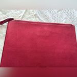 Monogram Zip clutch Web heart , lip and chain Embroidered Red Photo 2