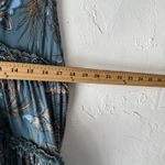 Free People Top Womens Small Blue Floral Boho Sleeveless Ruffle Tiered Summer Photo 5