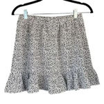 Princess Polly SK1 Polly Women's Dotted Ruffled Mini Skirt White Black Size 4 Photo 0
