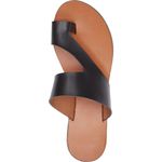 Kenneth Cole  Women’s Black Palm Toe Slip On Leather Thong Sandals Shoes 10 Photo 1