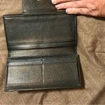 BVLGARI  canvas / leather long trifold wallet black Photo 4