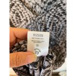 Velvet Tees Velvet Snake Knit Gathered Long Sleeve Knee Length Dress Black Gray Size Medium Photo 6