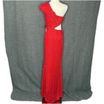 Mac Duggal Ieena for Red Sequin One Shoulder Cut Out Gown Size 2 Photo 8