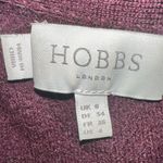 Hobbs London WOOL DRESS BURGUNDY SIZE 4 Photo 6