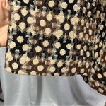 Sigrid Olsen ‎ Wool Blazer Lined geometric Plaid Black Brown Preppy Secretary L Photo 4