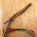 Macrame Anklet Handmade Bead Adjustable Boho VTG Photo 5