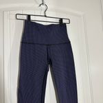 Lululemon | Wunder Under Leggings Teeny Check Black Cerulean Blue | Women's 6 Photo 4