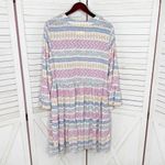 Destination 365 Floral V Neck Tiered Bell Sleeve Tunic Shift Dress White Multi Size M Photo 8