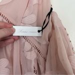 Lovers + Friends X Revolve Wishful Floral Embroidered Dress Blush Pink Nude NWT Photo 8