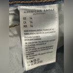 American Eagle cuffed mom shorts size 14 high rise stretch denim Photo 8