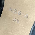 Kelsi Dagger  Brooklyn‎ Black Leather Mary Jane Square Toe Loafer Flats Size 9.5 Photo 5