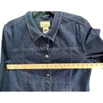 LL Bean Vintage Jean Jacket Women L Blue Denim Pockets Trucker Classic Retro 90s Size L Photo 5