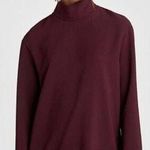 ZARA  Burgundy High Mock Neck Top Ornate Tassel Black Fringe Detail Medium Gothic Photo 0