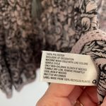 Knox Rose  Black Lilac Lavender Mauve Pink Floral Long Sleeve Lace Up Peasant Top Photo 9