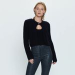 Pistola $158 NEW - Emilie Halter Cardigan Set in Midnight Size Small Photo 2