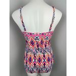 Boden Geometric Tie Front Patterned One Piece Swimsuit 12 Photo 1