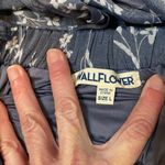 6 Wallflower Morgan Floral Flutter Ruffle Sleeve Grisaille Large Cottagecore Blue Photo 8