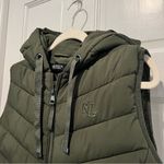 Ralph Lauren  NWT Stretch Puffer Vest Loden Green Large Hooded Quilted Photo 2