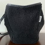 Neiman Marcus  Faux Shearling Reversible Vegan Leather Black Tote Bag Luxury Photo 8