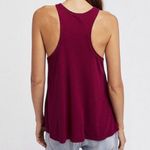 Free People  Wine Long Beach tank Top S Photo 6