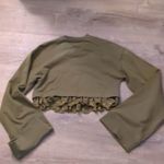 Puma x Fenty long sleeve cropped sweatshirt size XS Green Photo 9