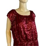 Lane Bryant MERLOT RED JERSEY KNIT SEQUIN COCKTAIL DRESS (18/20) Photo 8