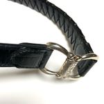 Brighton Horsebit Old Money Black Croc Print Belt Silver Western Style Photo 9