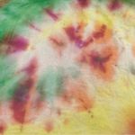 Cat Print Canvas Tye dye floral Rasta colors tote Bag Yellow Photo 7