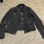 BLANK NYC  Charcoal Grey 100% Leather Jacket Size Small  Photo 0