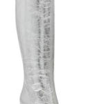 Steve Madden  Women's Gray Croft Pointed Toe Cowgirl Silver‎ Boots Size 7.5 Photo 0