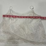 Hollister White Lace Cami Tank Top XS Floral Sheer Layering Photo 4