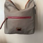 Dooney & Bourke WAYFARER BAG TAN HOBO BOHO 12x13” 10” Handle Drop T Photo 1