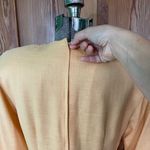 NWT Vntg 80s Barrie Pace LTD Peach Linen Blend Midi Dress Cocktail Workwear Sz M Orange Size M Photo 11