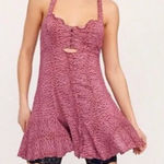 Free People Dress floral mini make it happen slip womens Red small casual indie Photo 0