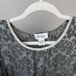 Raaga Vintage Embossed Geometric Blouse Tank Goth Whimsigoth Boho Fairy Small Black Photo 5