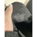 SO Womans  Wms Size 8 M Black Suede Bootie Side Zip Strap Buckle Photo 8