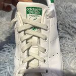 Adidas  White Sneakers with Green Accents Photo 4