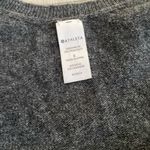 Athleta Finale Wool Cashmere Convertible Twist Cropped Gray Sweater size Small Photo 3