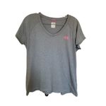 The North Face v neck cap sleeve t shirt size large women's gray Photo 4