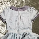 Pinup Couture Dee Dee Gingham Blue Dress Size: S Photo 9