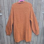 Merokeety  Cozy Orange Open-Front Sweater Photo 3