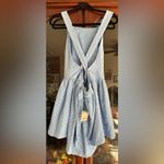 Free People  Free-Est Va Va Volume Mini Dress Jacquard Criss-Cross New Photo 6