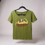 Farm Fresh Clothing Co Armadillo IPA Beer Graphic T Shirt Women's Size Medium Green Photo 1