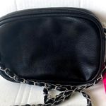 Rampage black floral embroidered bag, faux leather crossbody zip closure purse Photo 3