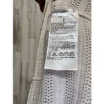 Banana Republic  Cream Open Knit Long Sleeve Sweater Tunic Top Small Photo 3