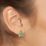 Betsey Johnson Garden Glam Beetle Stud Earrings NWT Photo 4