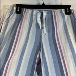 Victoria's Secret  Stripe White Pink Blue Pajama Pants Size XS EUC #5893 Photo 1