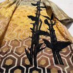 Yellow and Black Geometric Dress :Box L: Size XS Photo 2