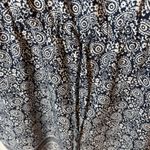 Loft  Romper Blue White Paisley Print Drawstring Waist Size 16 Career Casual‎ Photo 6